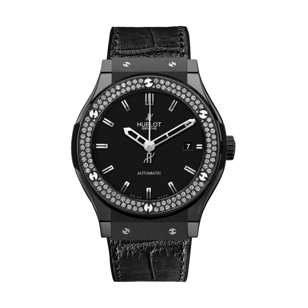 Hublot Classic Fusion Black MagicDiamond Ceramic Case Stone-set BezelBest Replica JJZ 42mm 542.CM.1170.LR.1104