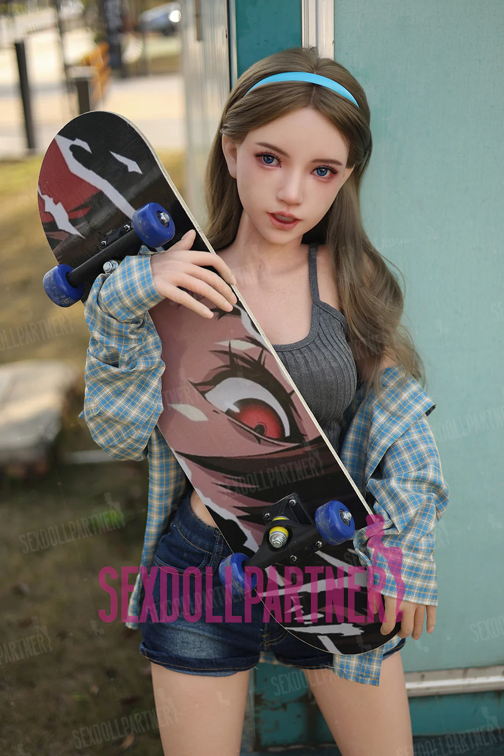 US Stock - Tindra 4.92ft/ 150cm #K171 ROS Head Full Silicone Medium Boobs Cute Real-looking Blowjob Sex Doll