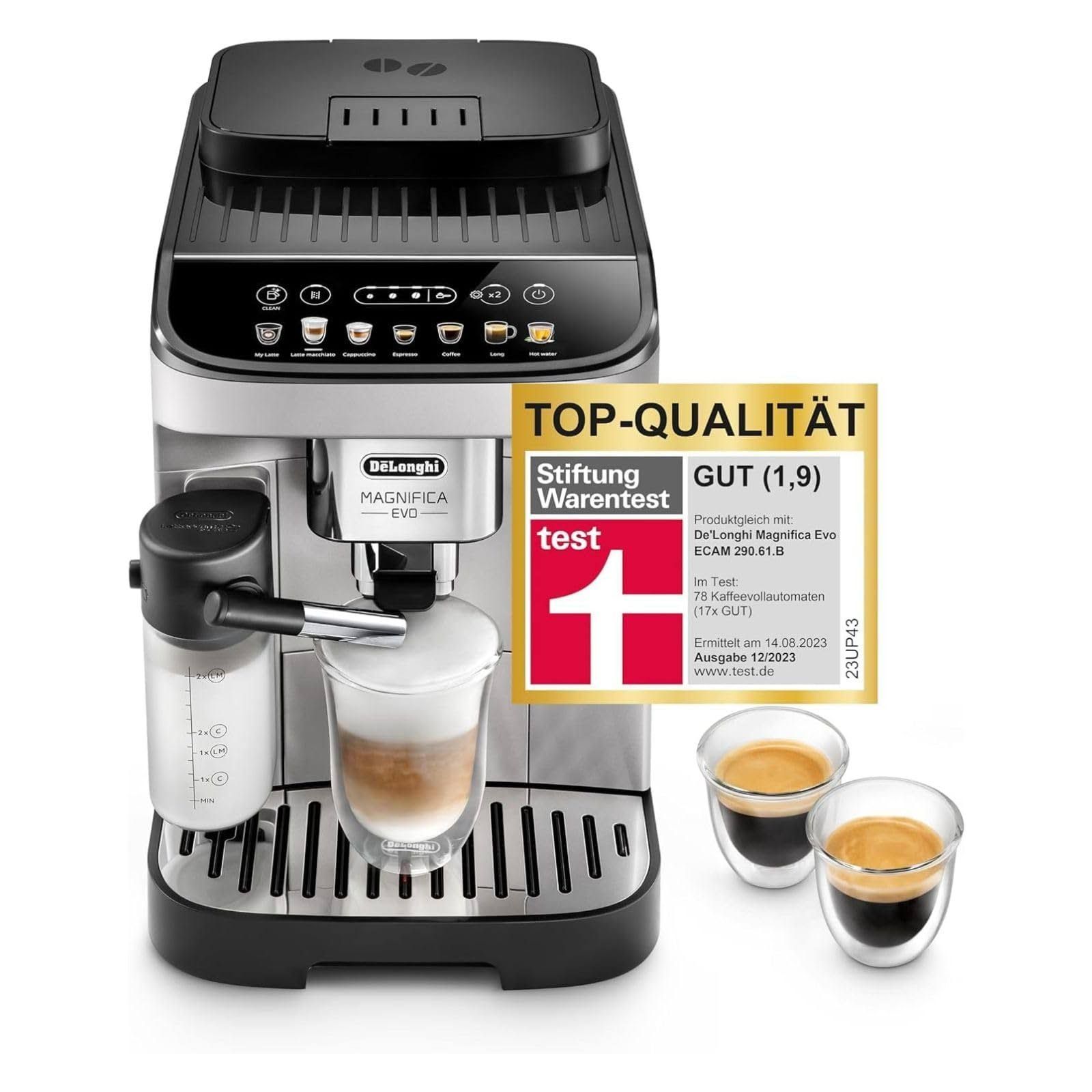 De'Longhi Magnifica Evo ECAM292.81.SB macchina da caffè con sistema lattiero-caseario