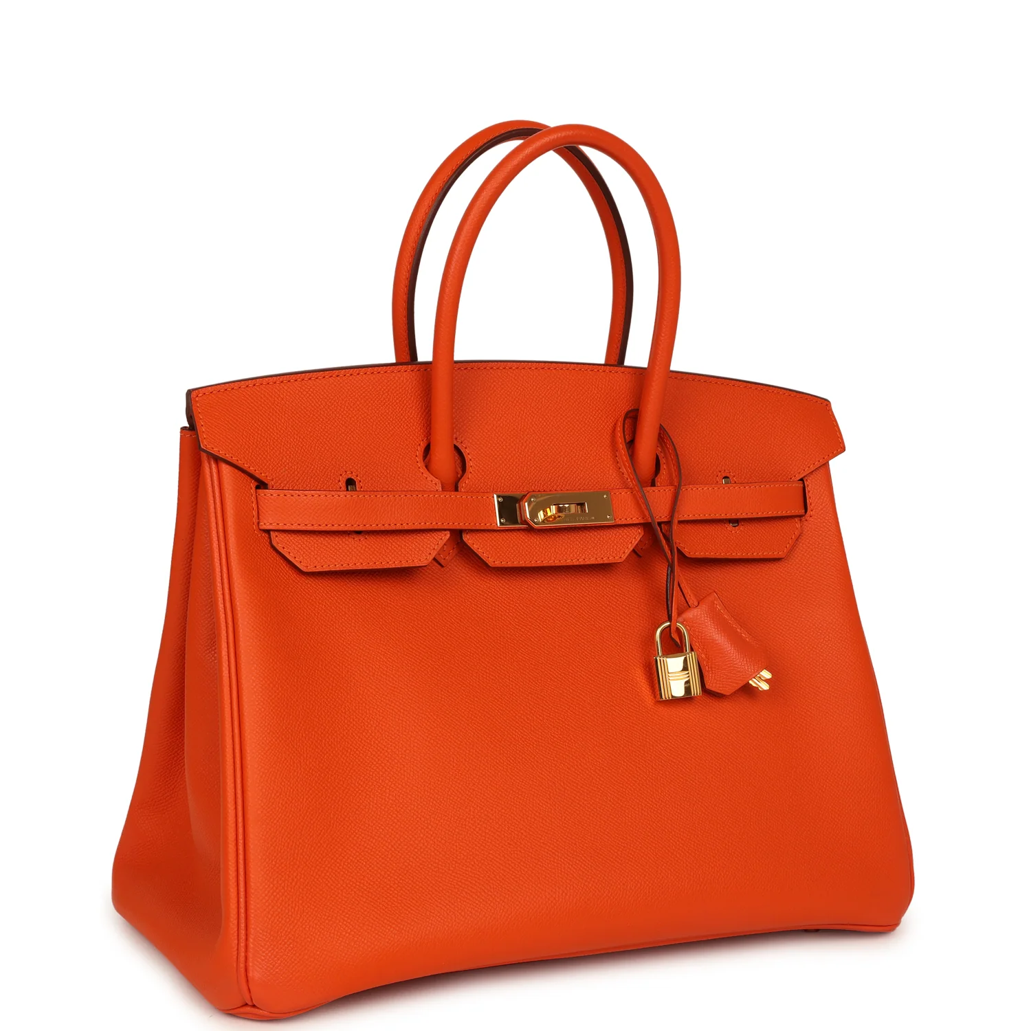 HERMÈS Birkin 35 Feu Epsom Gold Hardware