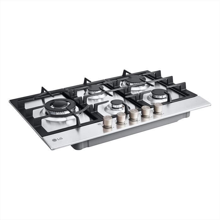 LG - Piano cottura a gas CBGZ3016S 75 cm-Inox