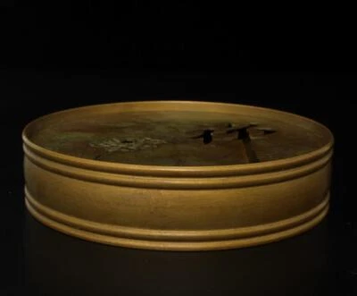 Qianlong Signed Old Chinese Bronze Incense Burner w/flower