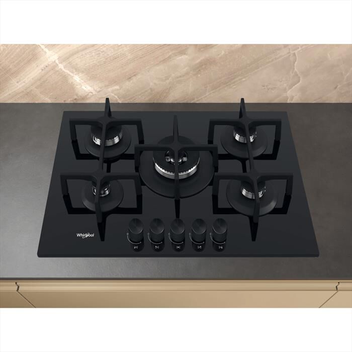 WHIRLPOOL - Piano cottura a gas ELEMENTS GOA 7523/NB1 73 cm-Nero
