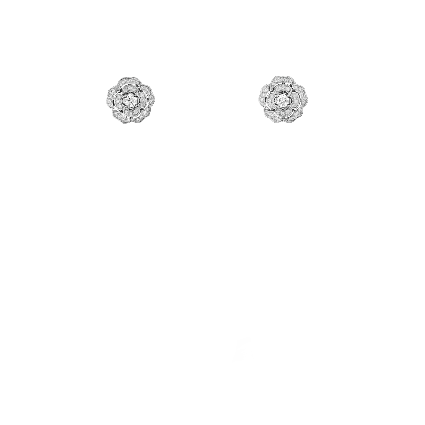 Bouton de Camélia supple transformable earrings