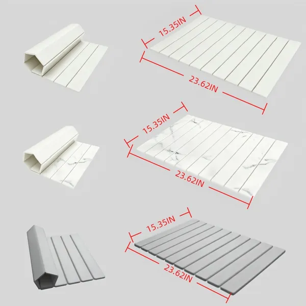 Large Stone Plate Kitchen Countertop Drying Pad, Bath Towel Quick-drying Foldable Dishwashing Pad, Absorbent Diatomite Pad, Suitable For Tableware And Cups, Compatible With Various Countertops.
