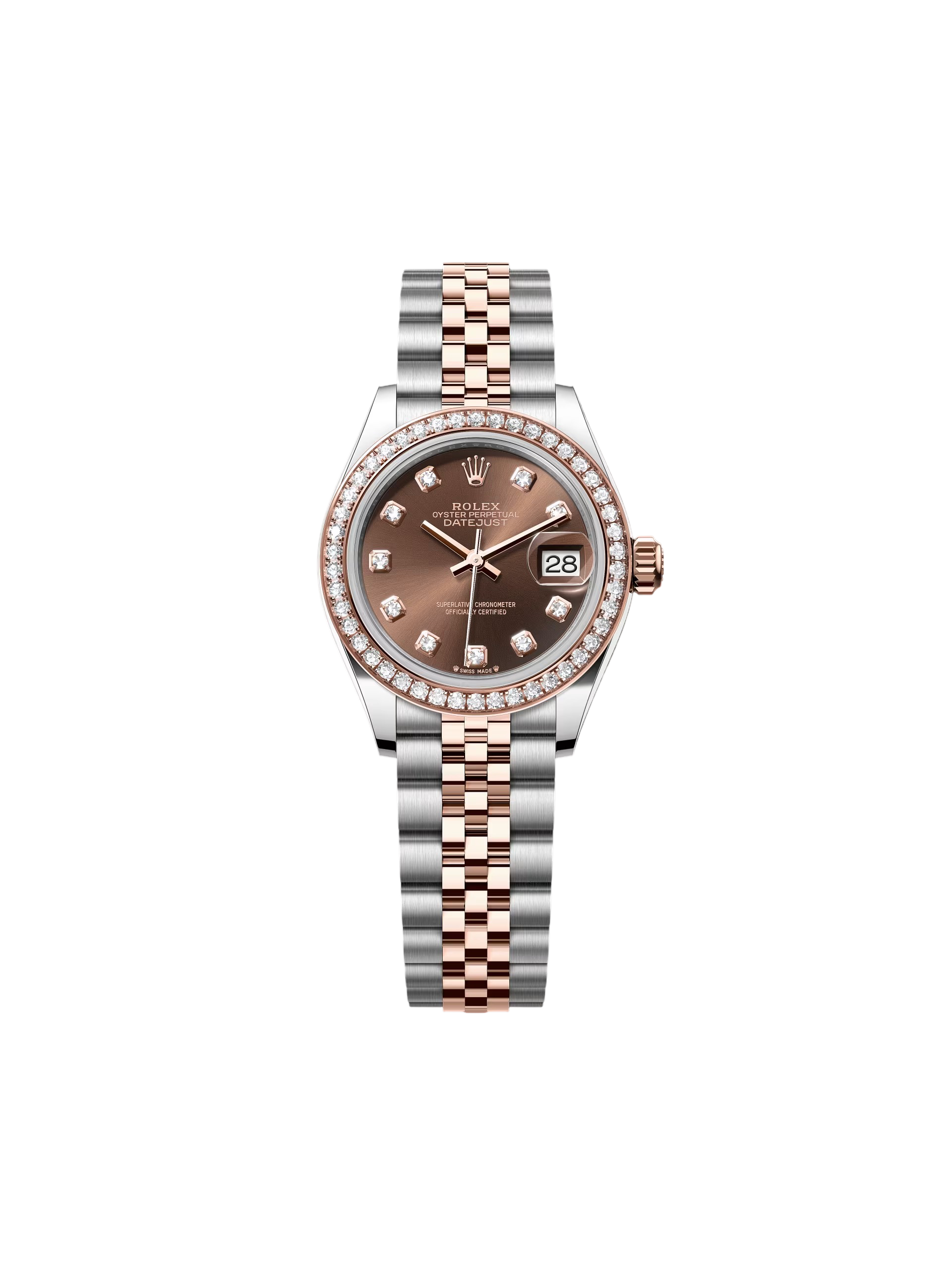 RLX Lady-Datejust 31mm 279381RBR Chocolate Diamond Dial Oyster Bracelet