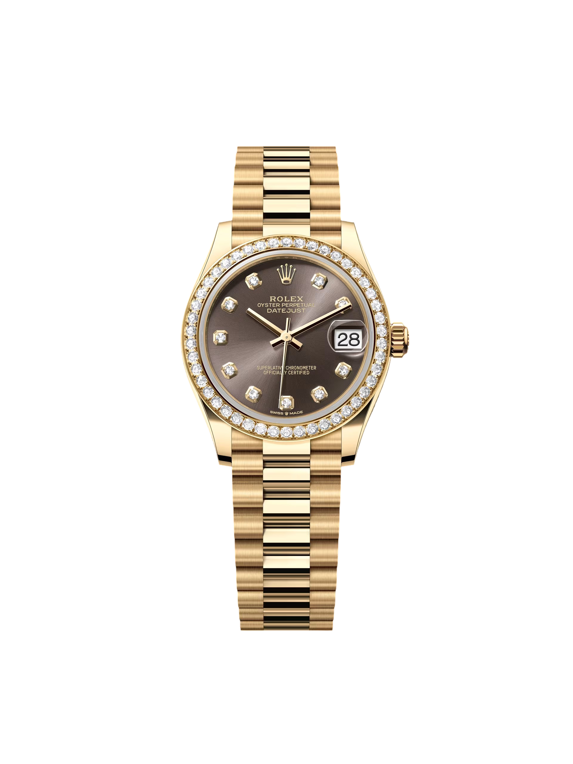 RLX Datejust m278288RBR-0030 Dark Grey 31mm Dial President Bracelet Watch