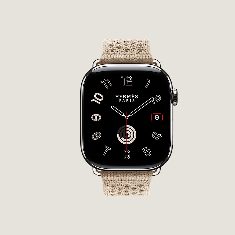 Series 11 case & Band Apple Watch Hermès Single Tour 46 mm Neo Tricot