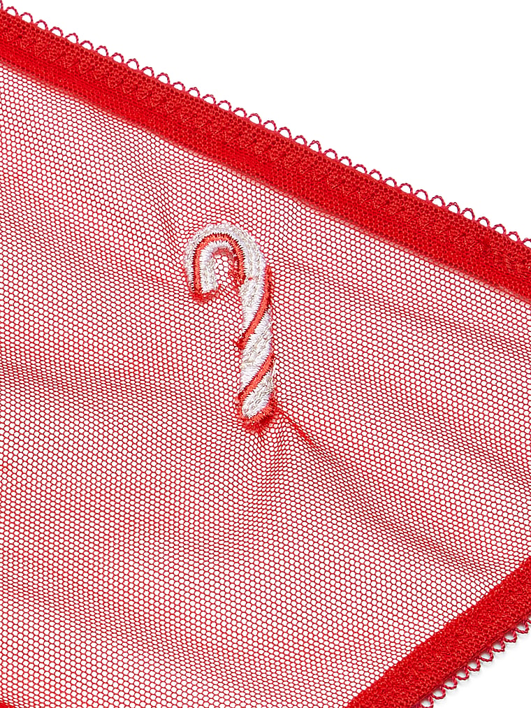 Very Sexy Flirty Mesh Adjustable V-String Panty Mesh