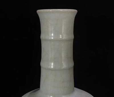 23CM Old Chinese Ge Yao Ge Kiln Vase N592