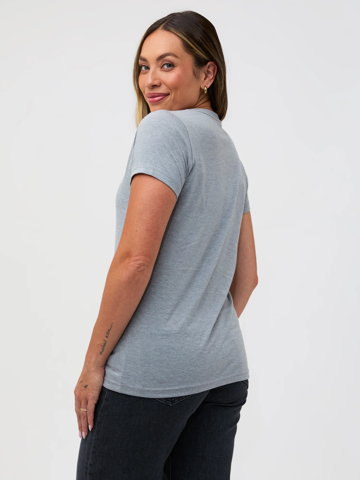 Heather Grey Everyday V-Neck Tee