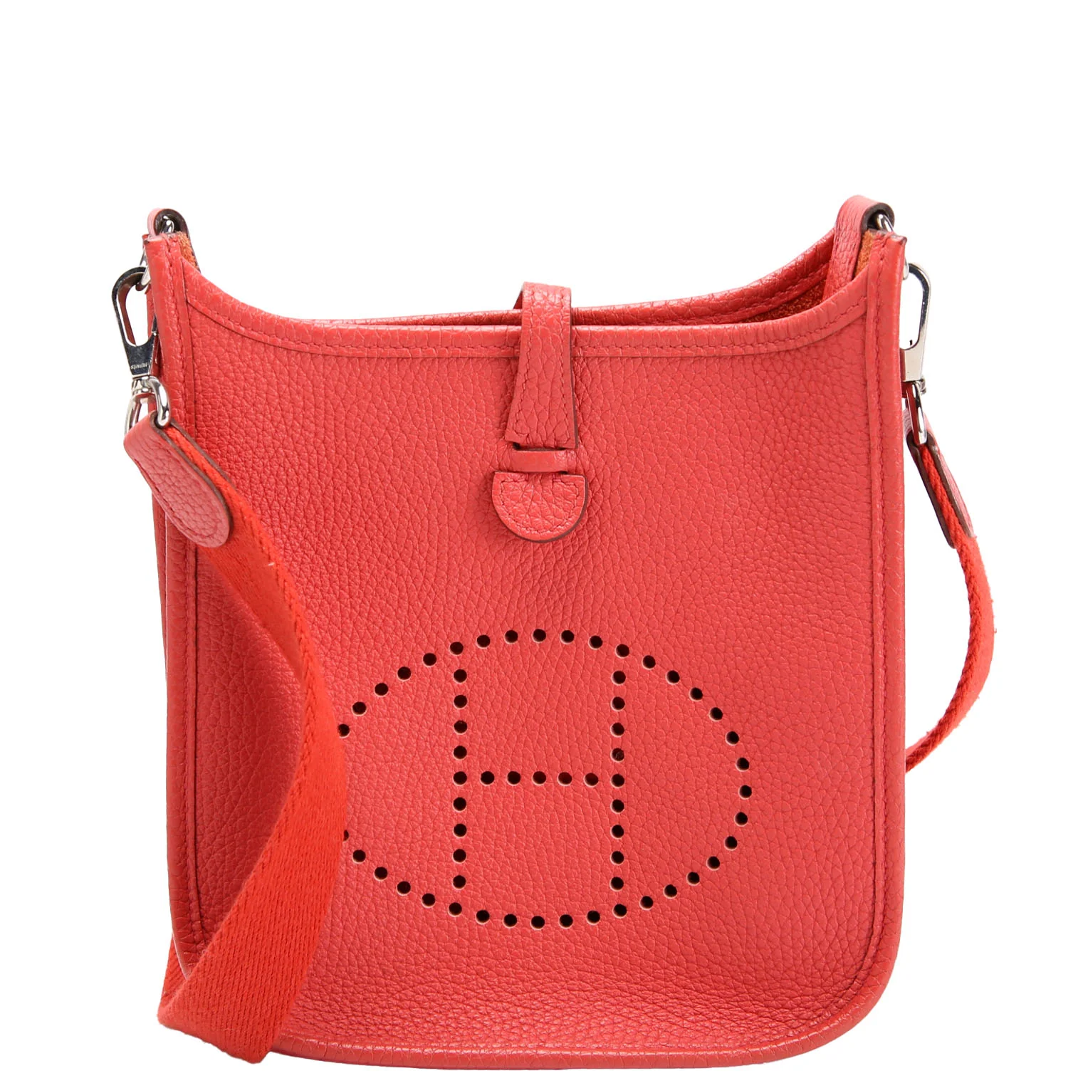HERMÈS Evelyne TPM Clemence Rose Texas/Silver 2017