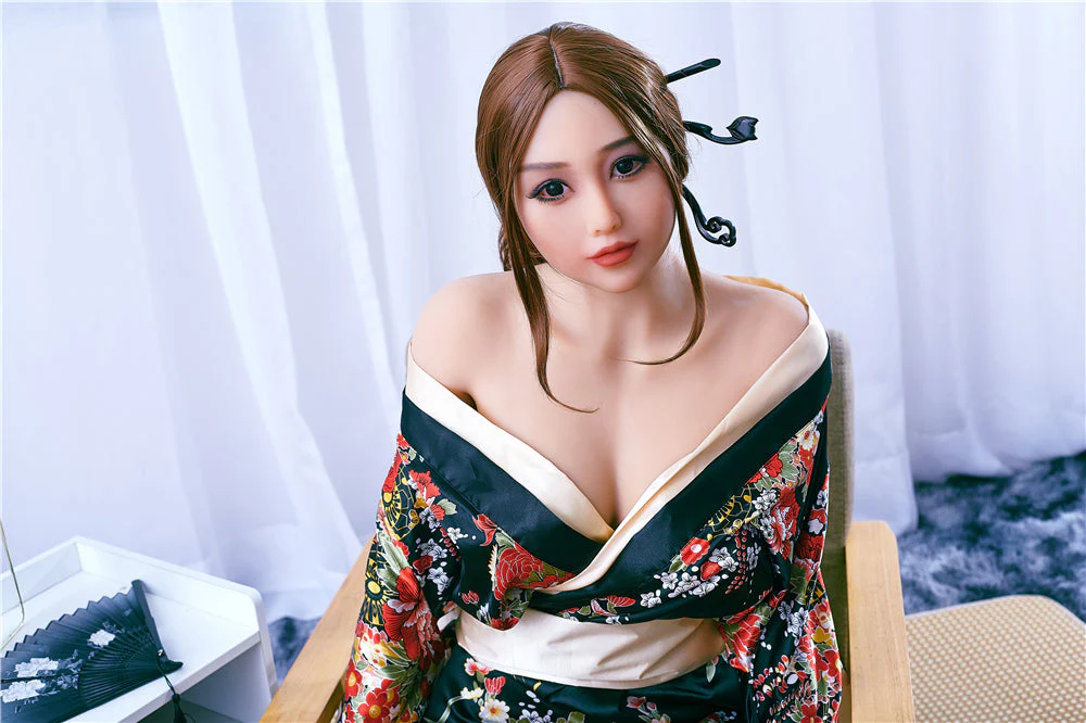 US Stock - Irontechdoll Calista 5ft21/ 159cm #74 Head TPE Japanese Geisha Fullsize Sex Doll