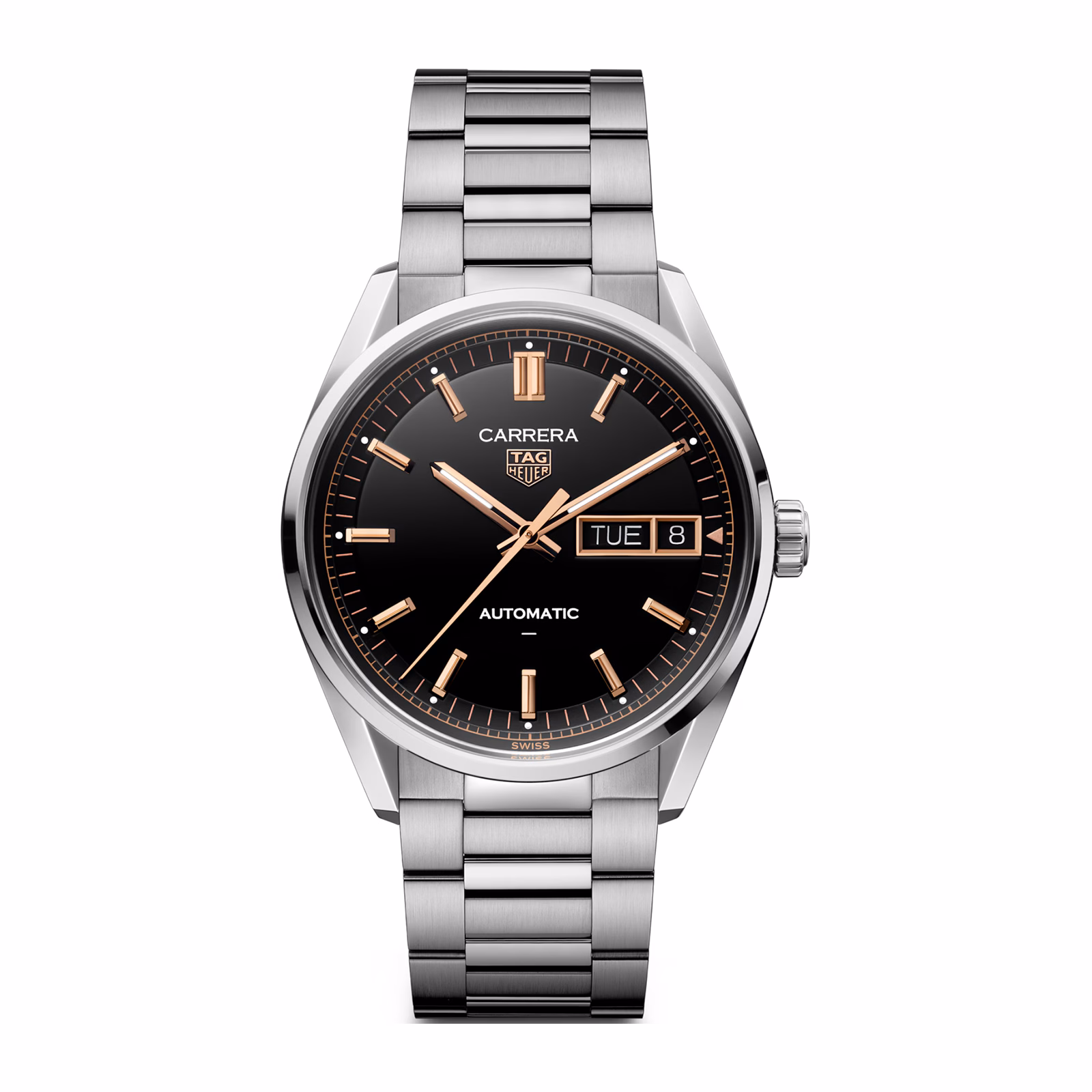 【7A Quality】TAG Heuer Carrera Day-Date 41mm Mens Watch Black WDA2111.BA0043