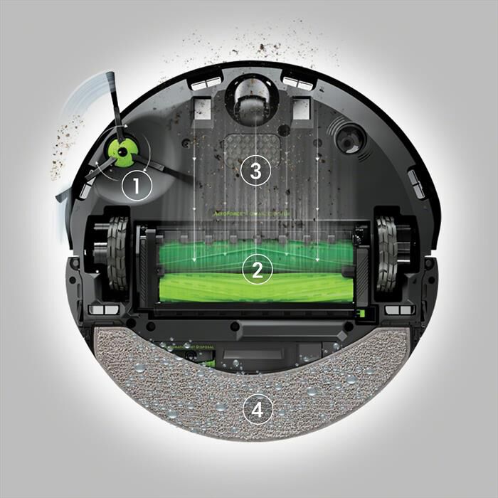 iROBOT - Aspirapolvere robot ROOMBA COMBO 10 MAX-Black