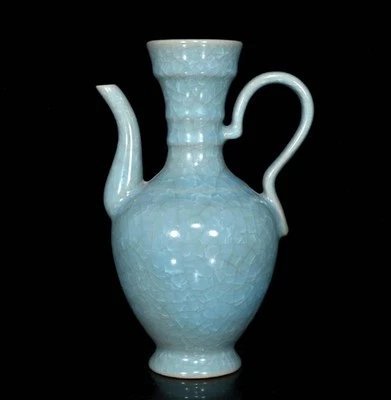 Old Chinese Ru Yao Ru Kiln Teapot N4287