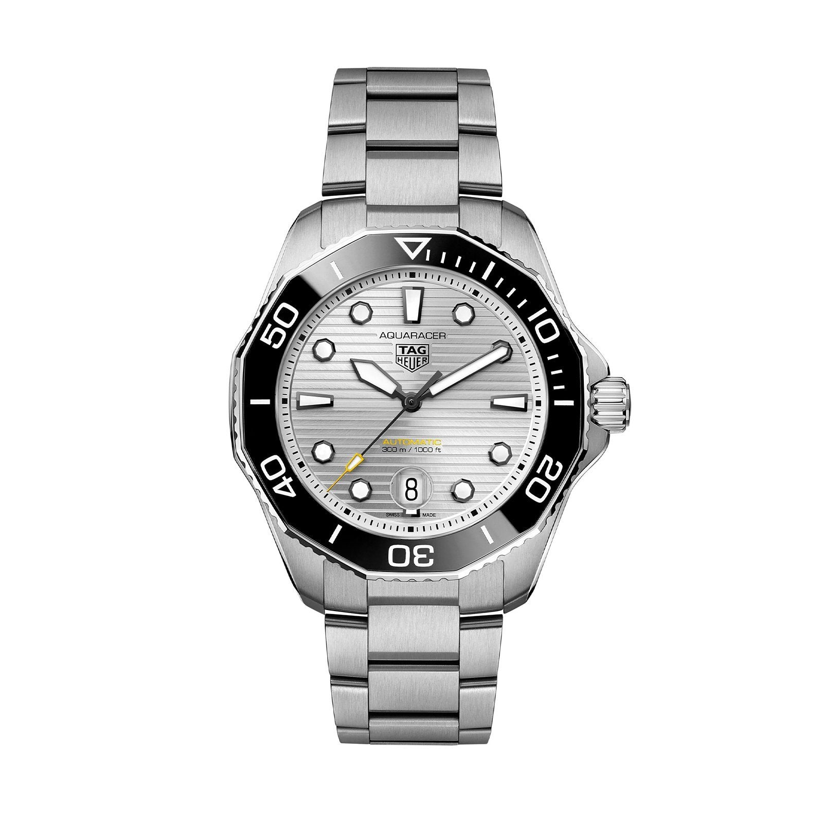 【Top replica】TAG Heuer Aquaracer Calibre 5 Automatic Mens Silver Steel Watch
