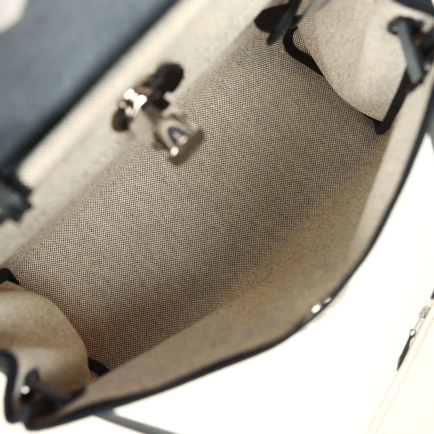 Hermes Herbag Zip Pegase Pop PM 31 Bleu Indigo-Ecru Toile H Canvas, Bleu Indigo Vache Hunter Palladium Hardware