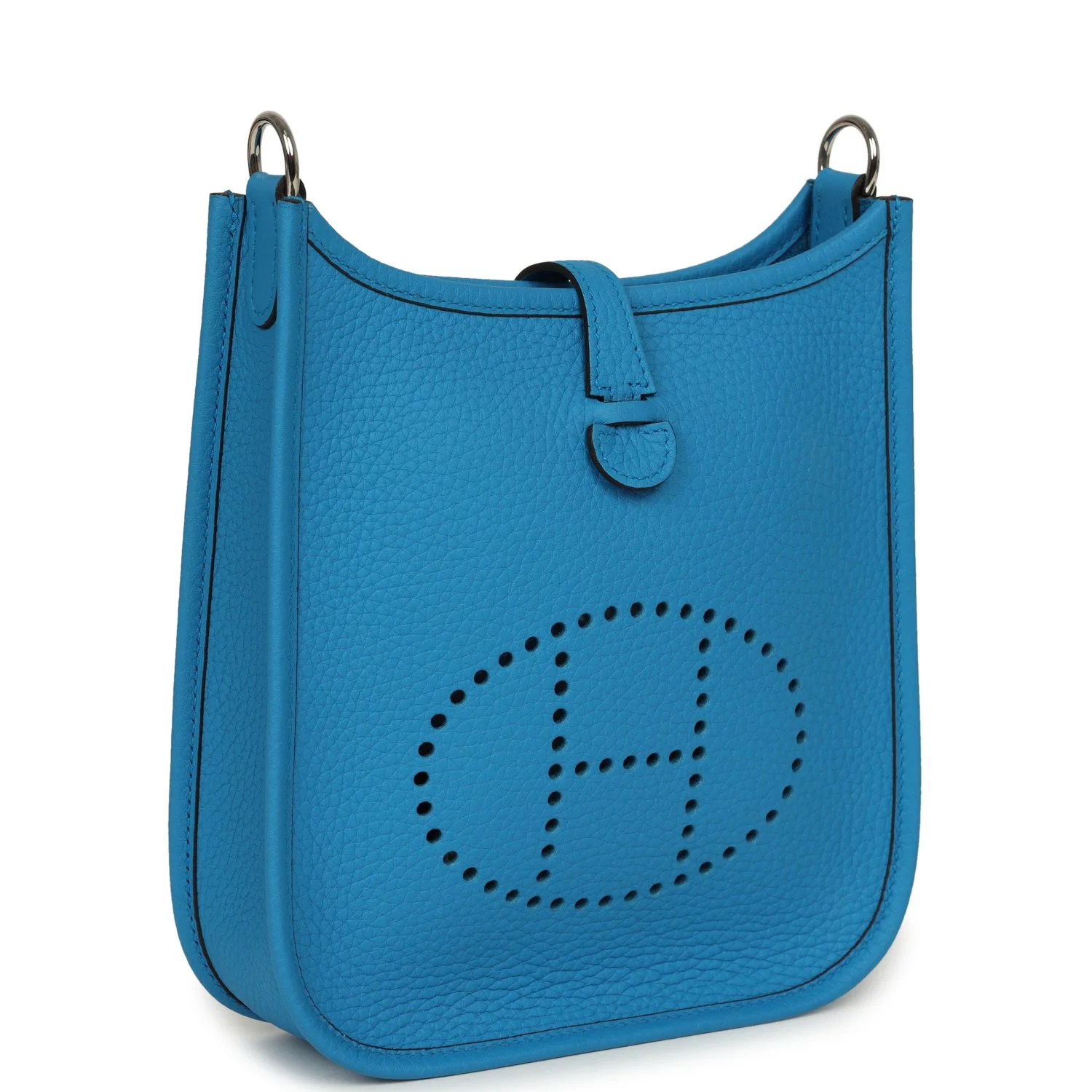 HERMÈS Evelyne TPM Bleu Zanzibar Clemence Palladium Hardware
