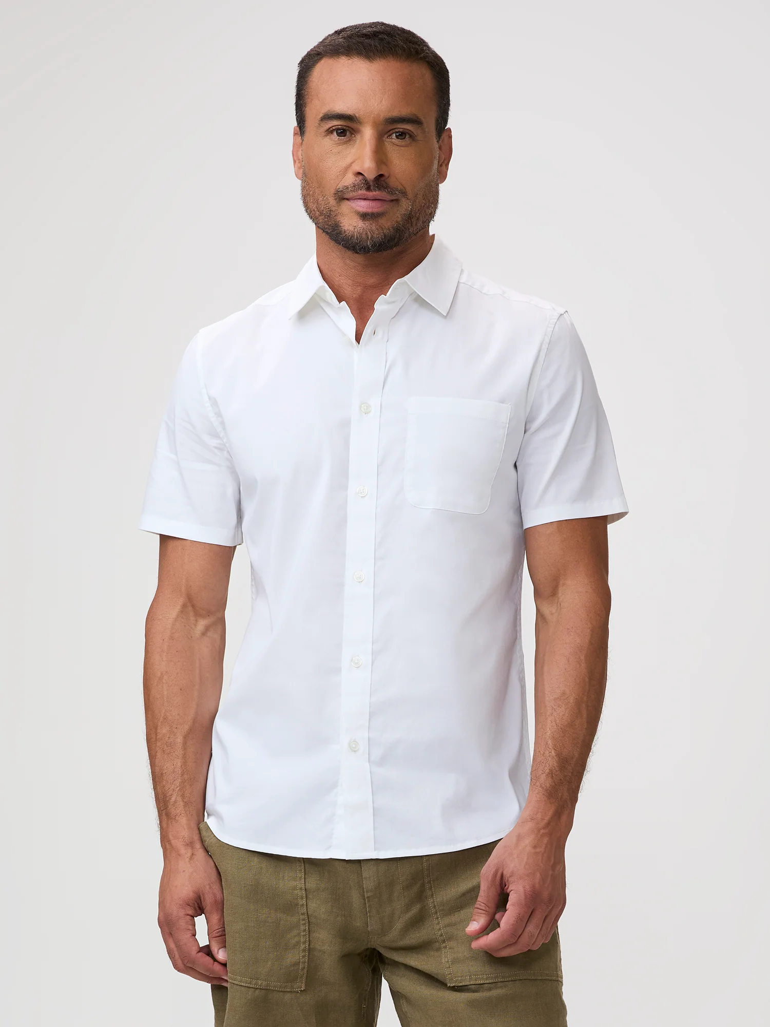 White All Day Short Sleeve Shirt