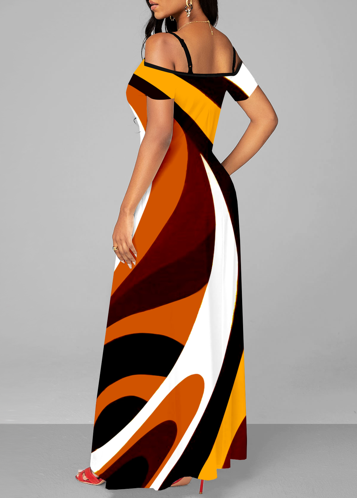 Pocket Leopard Sleeveless Maxi Dress