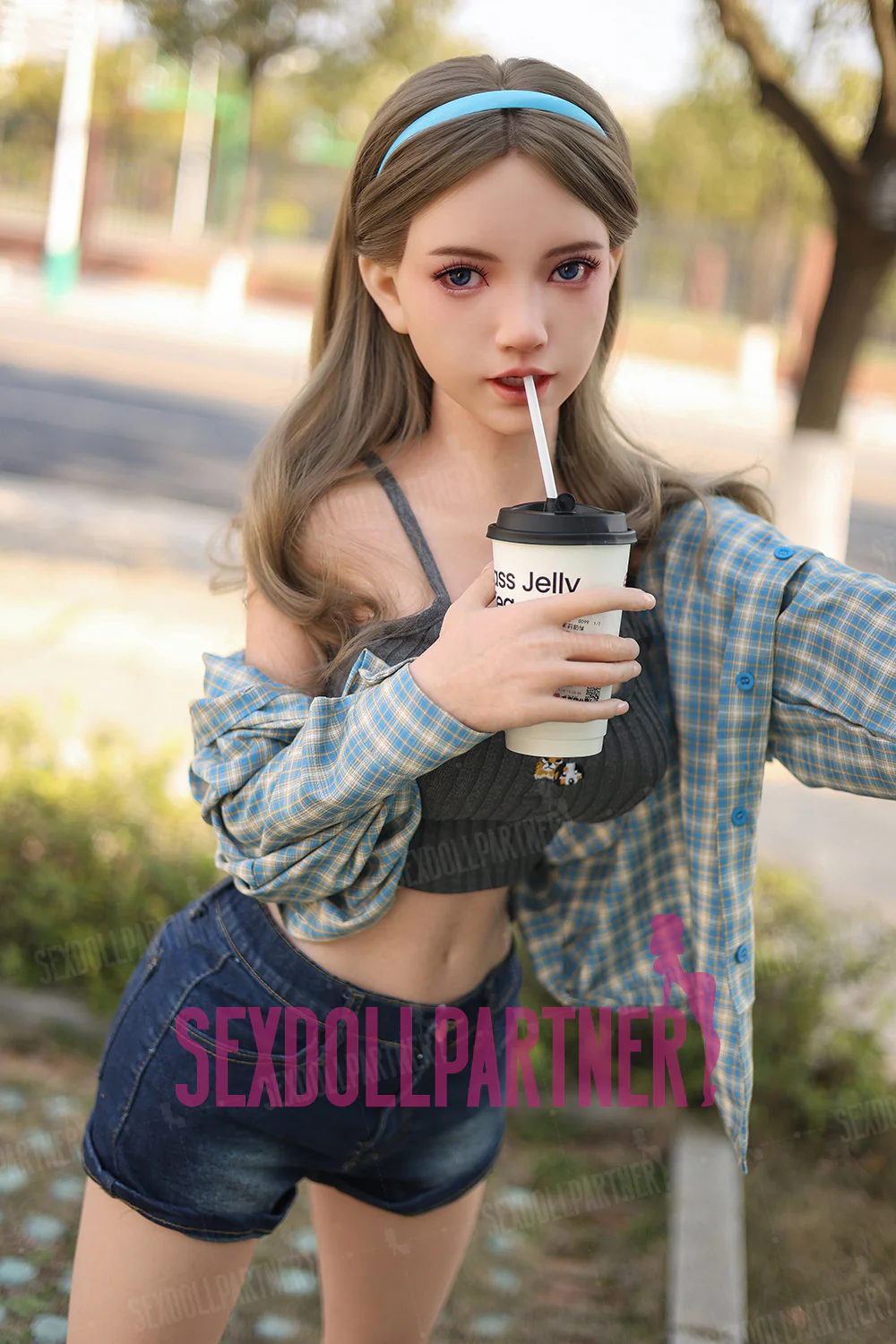 US Stock - Tindra 4.92ft/ 150cm #K171 ROS Head Full Silicone Medium Boobs Cute Real-looking Blowjob Sex Doll