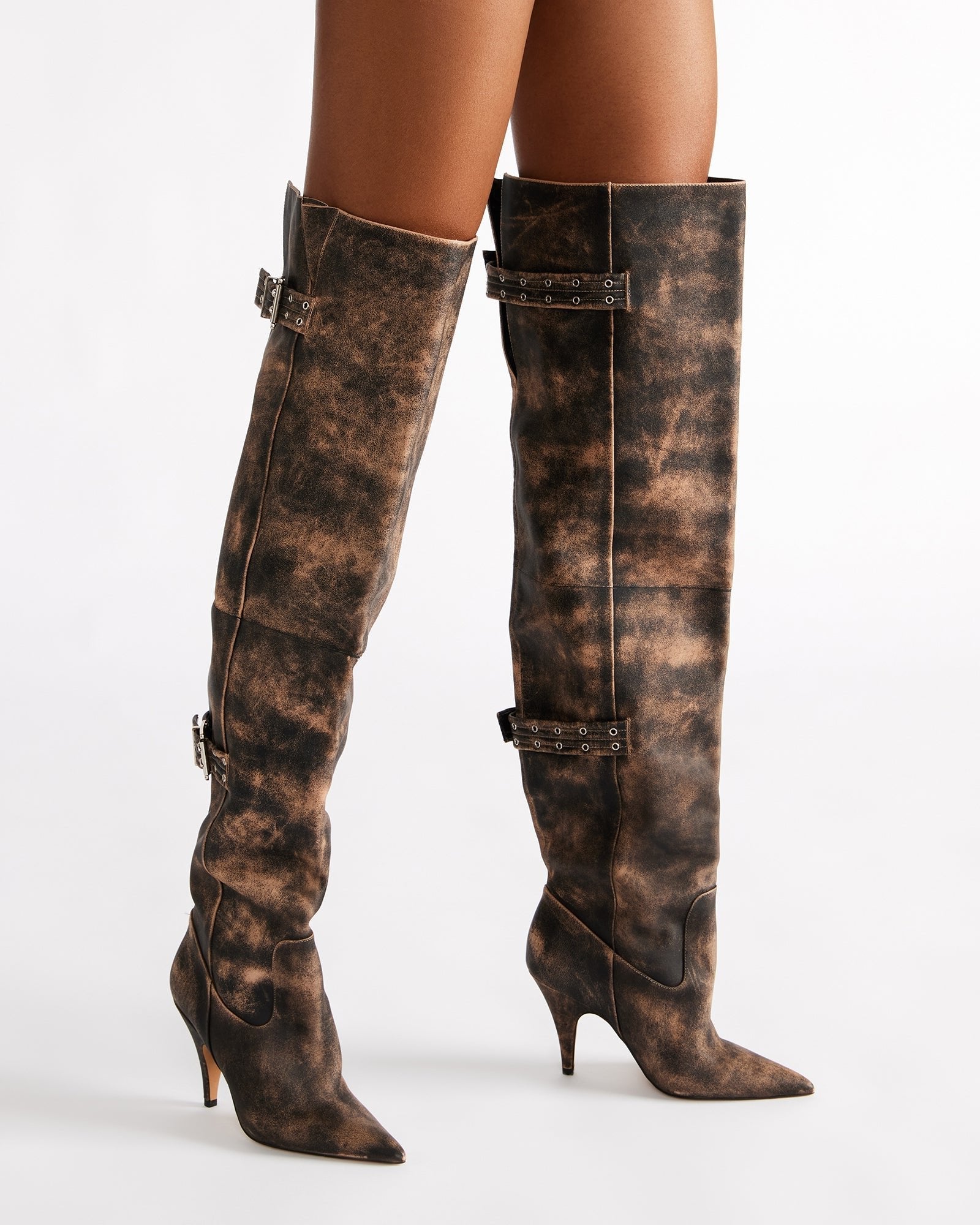 Baddie Brown Distressed