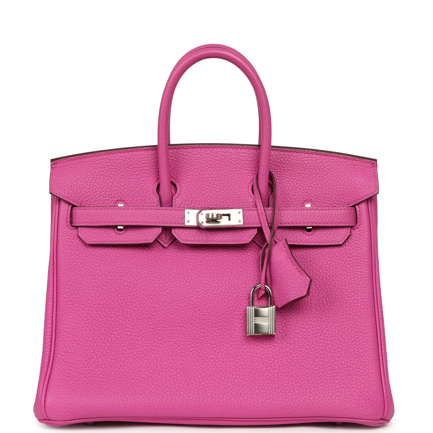 HERMÈS Birkin 25 Magnolia Clemence Palladium Hardware