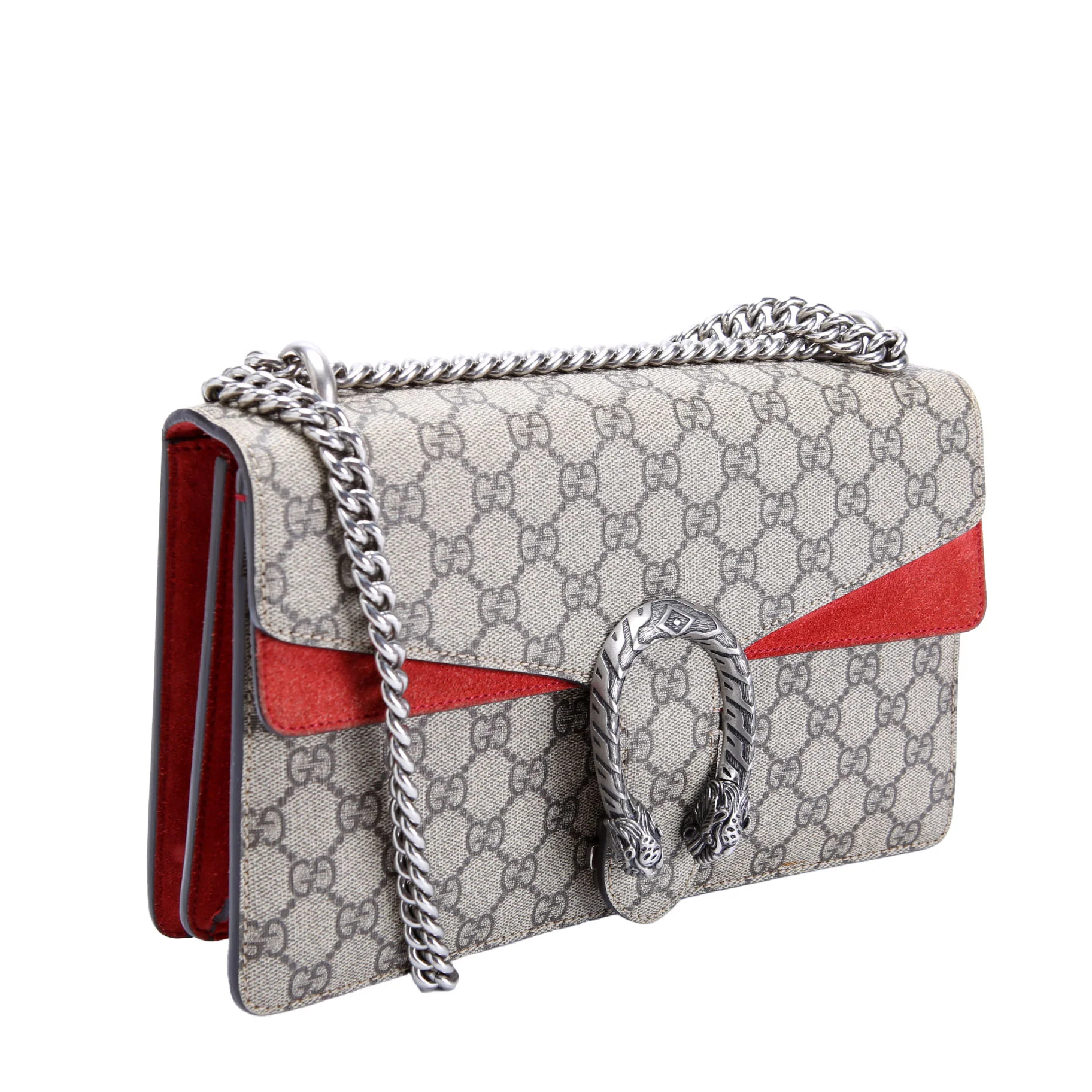 400249 Dionysus GG Shoulder Small Red