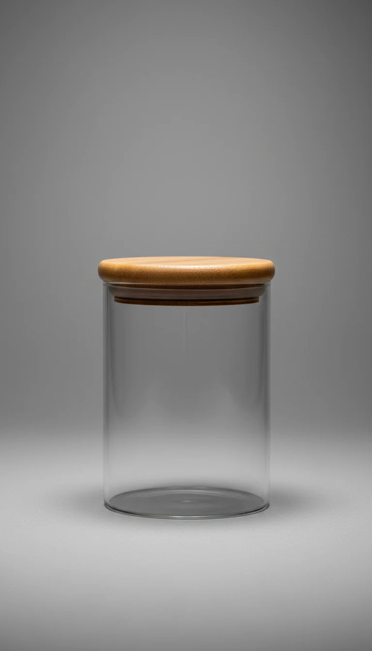 Glass Storage Container with Bamboo Lid