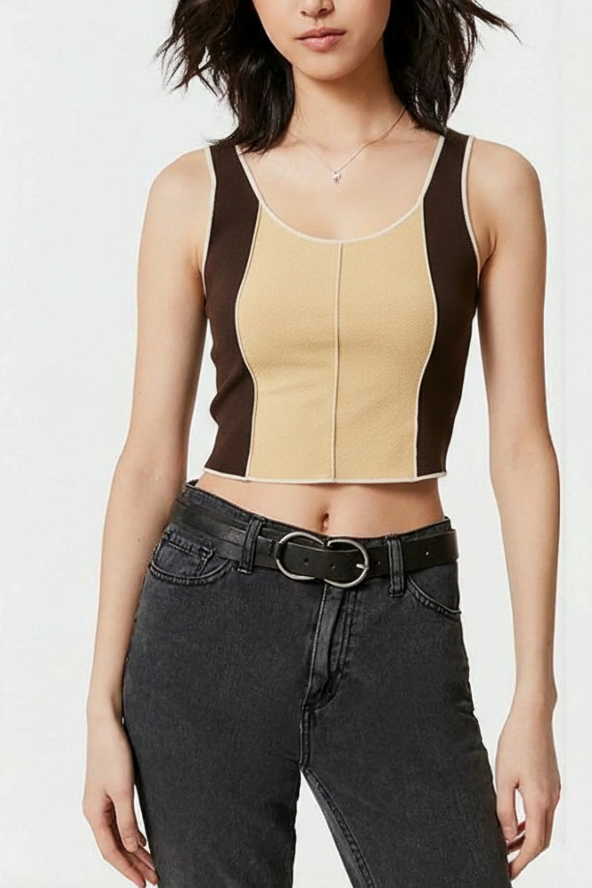 Pecan Brown Knitted Top
