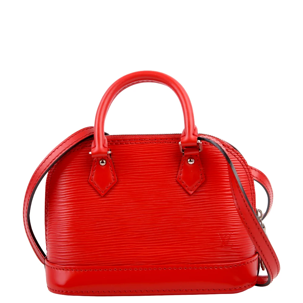 LOUIS VUITTON Alma Nano Epi Red