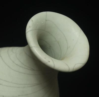 21CM Old Chinese Ru Yao Ru Kiln Gourd Vase