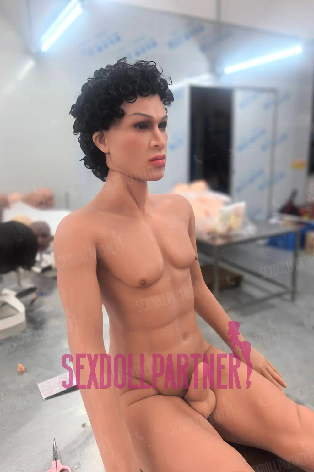 Albin 5ft48 / 167cm Head TPE Strong Dark Tan Athletic Adult Male Love Sex Doll