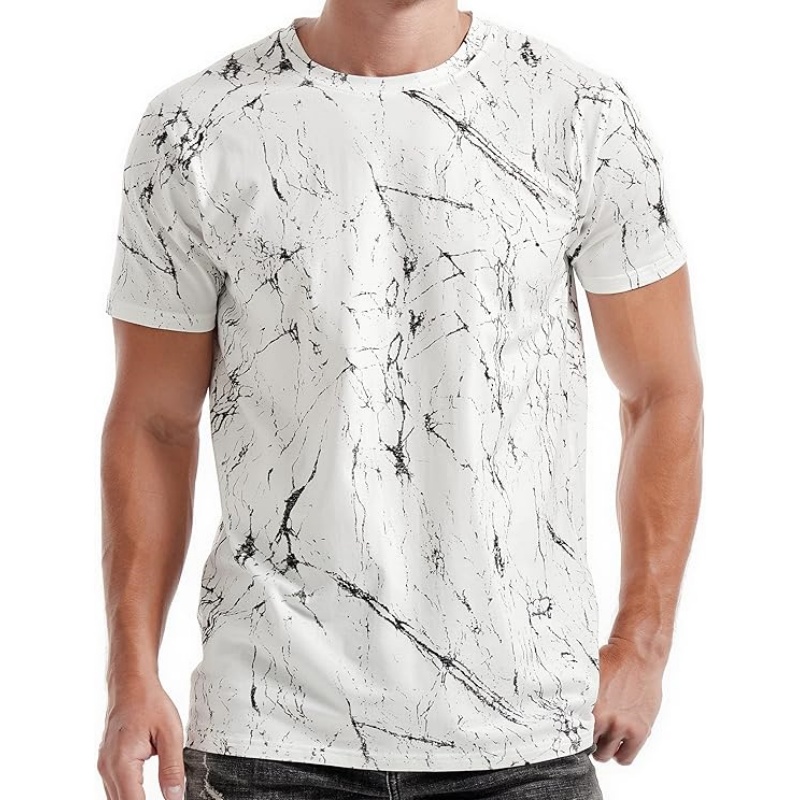 Mens Hipster Hiphop Fashion Print T‑Shirts