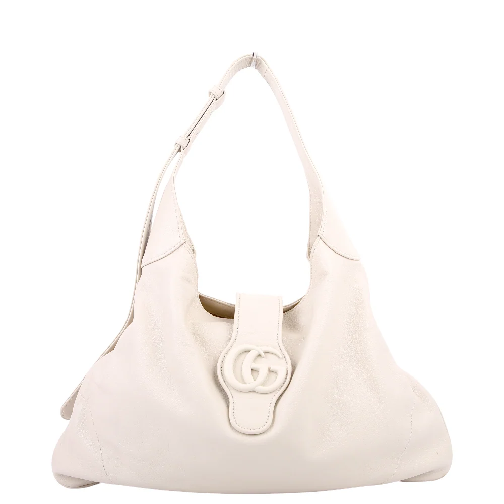 GUCCI 772483 Aphrodite Large Hobo White