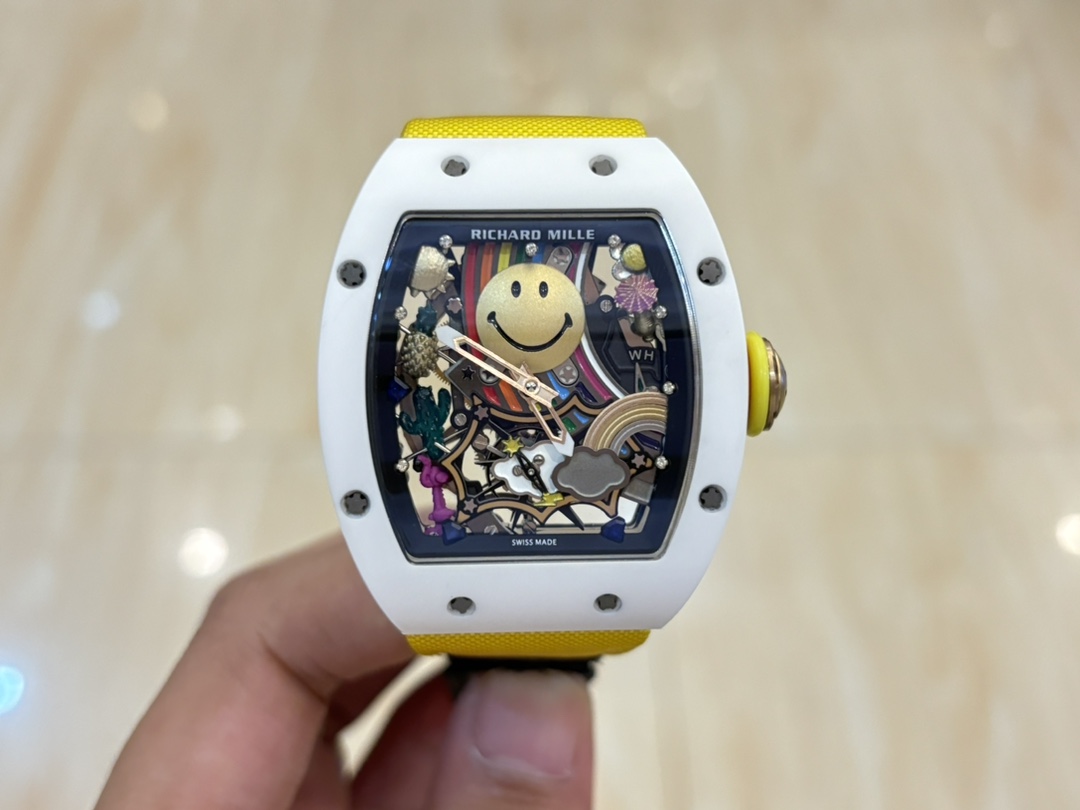 【7A Quality】Replica Richard Mille RM 88 Smiley Super Clone Watch – Swiss Automatic Tourbillon, Openworked Dial