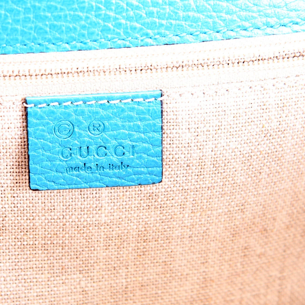 510303 Interlocking GG Shoulder Turquoise