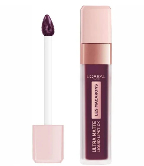 L'Oréal Paris Les Macarons Ultra Matte Liquid Lipstick - 830 Blackcurrant Crush