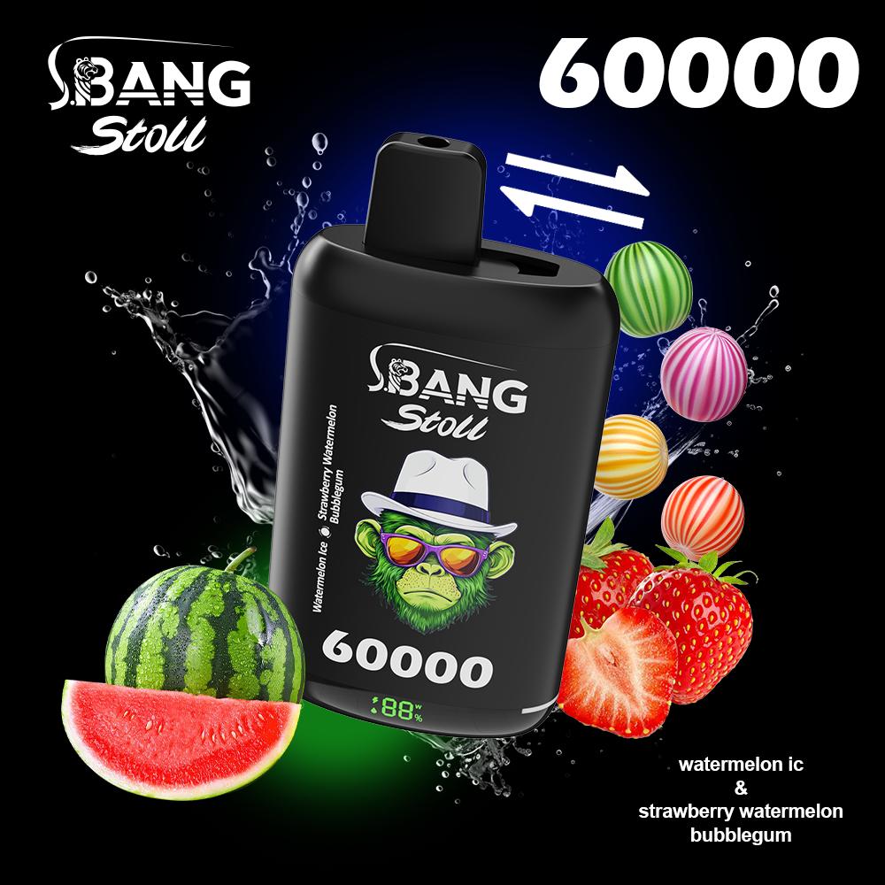 [Minimum order of two]Bang Stoll 60K Puffs 2-in-1 Prefilled Vape | Dual Flavor, Rechargeable