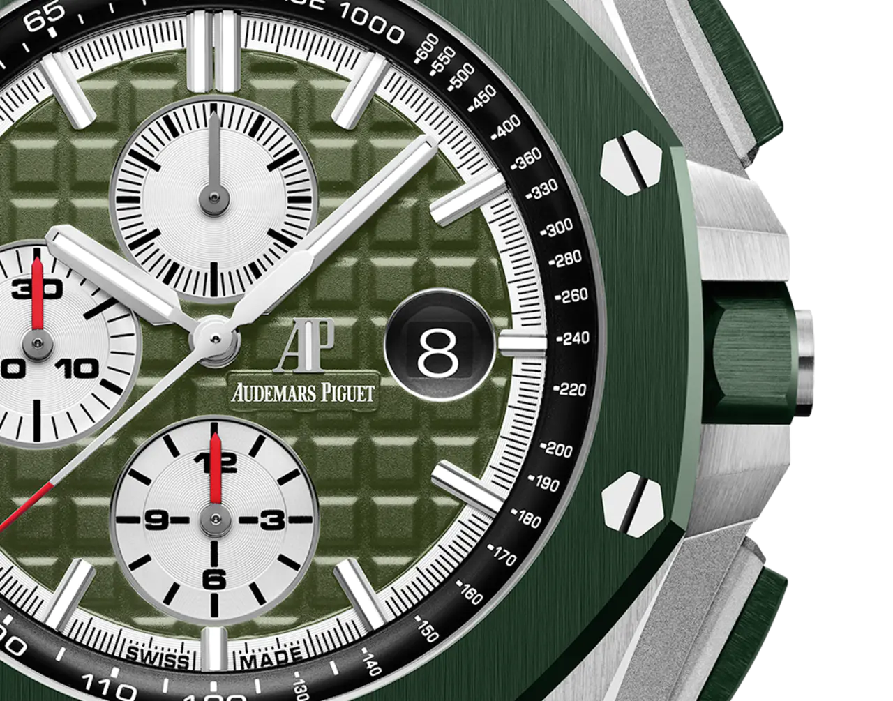 A&P OFFSHORE Khaki Green Camouflage Dial CHRONOGRAPH 44mm