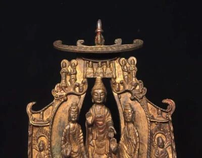 31CM Old Chinese Bronze Statue Buddha N1629