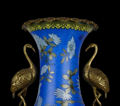 48CM Yongqingchangchun Signed Old Chinese Famille Rose Vase w/dragon N4006