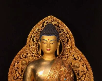 50CM Old Chinese Bronze Statue Buddha N1651