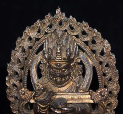 17CM Old Chinese Bronze Statue Buddha N1634