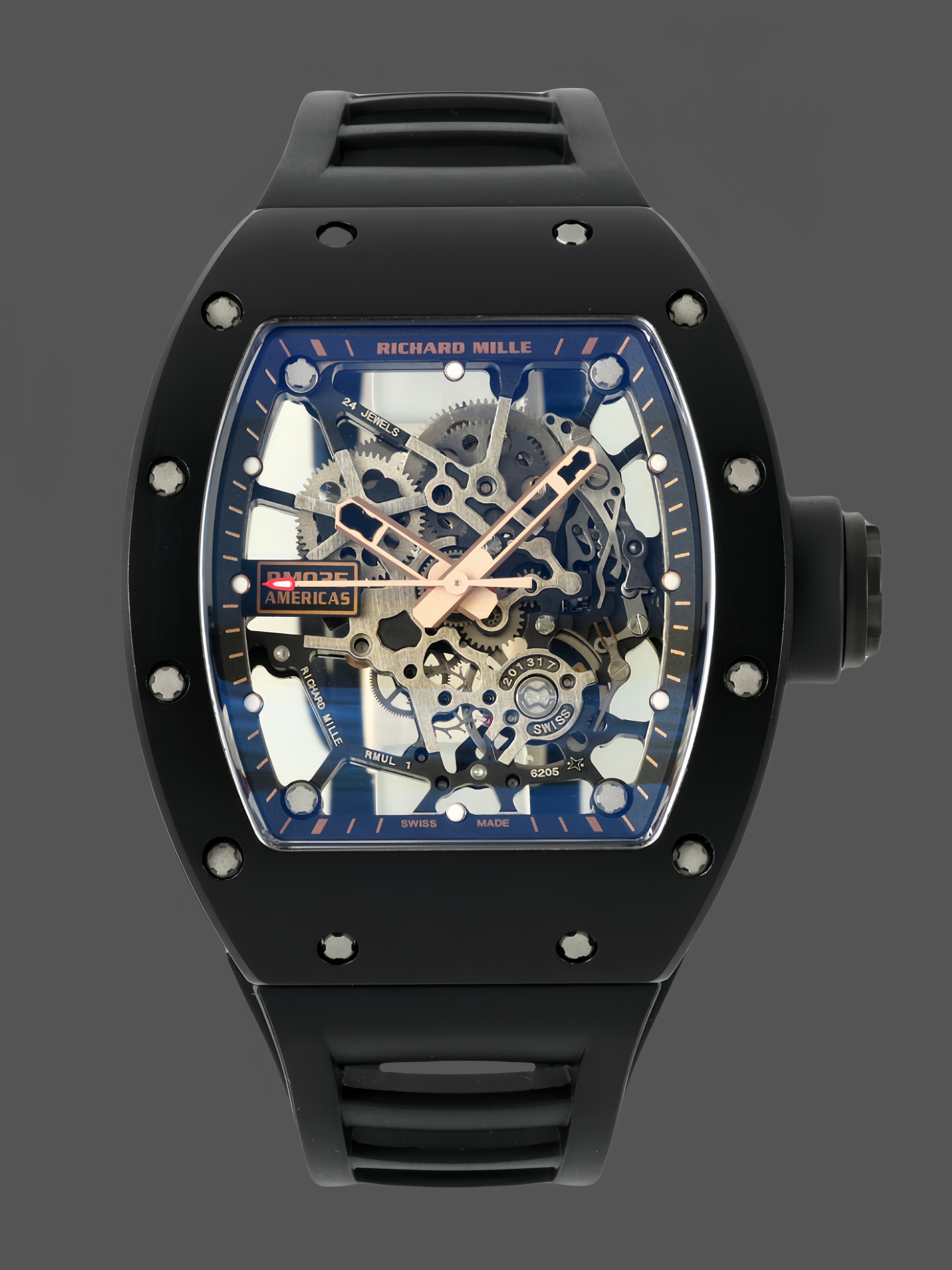 【7A Quality】Richard Mille RM 035 Black Toro Nadal Replica Watch