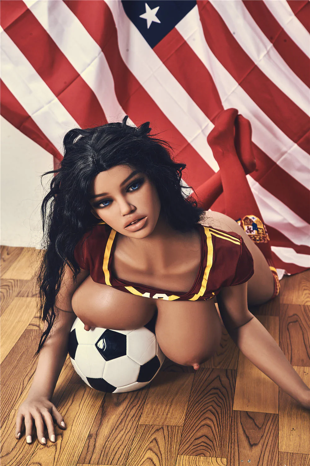 US Stock - Irontechdoll Jane 5ft34/ 163cm #56 Head TPE Huge Boobs Sexy Football Sex Doll