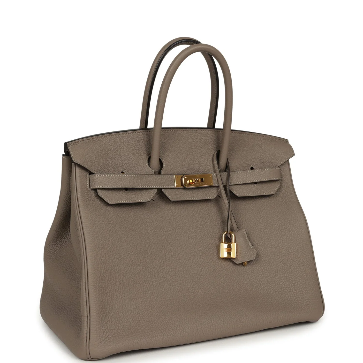 HERMÈS Birkin 35 Gris Asphalte Togo Gold Hardware