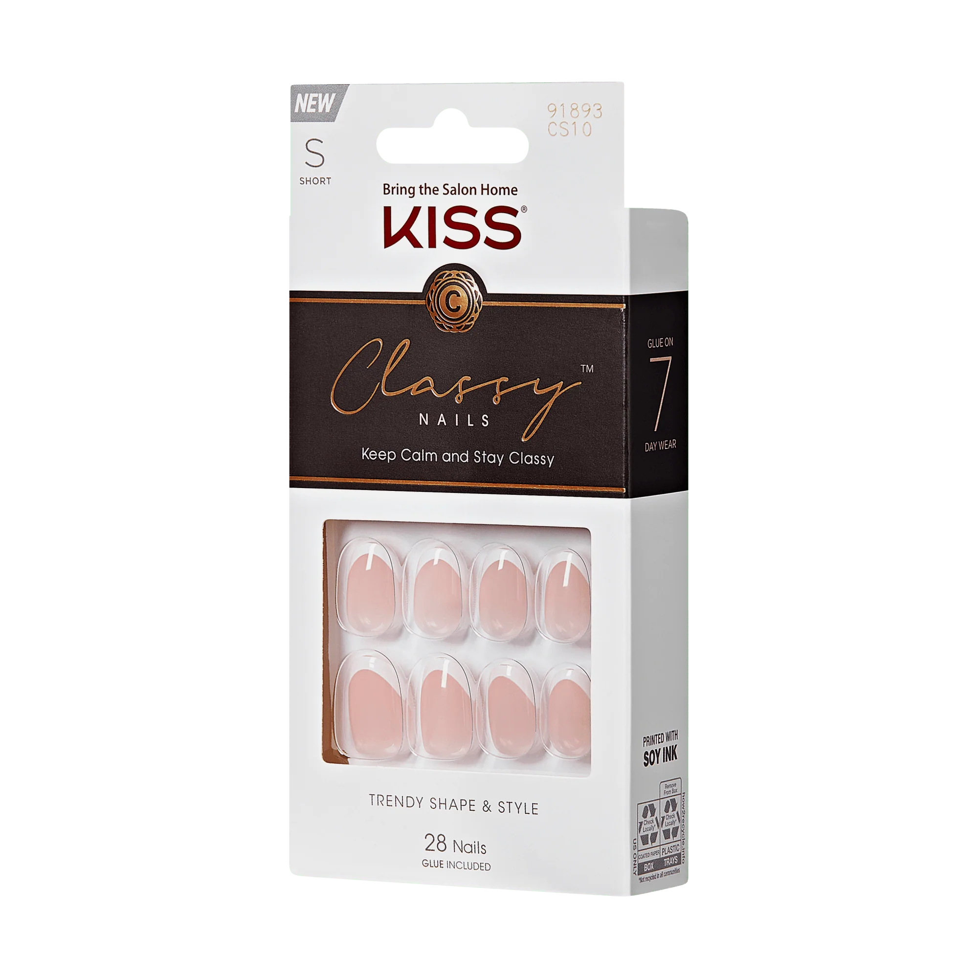KISS Classy Press On Glue Nails - Exclusive Only