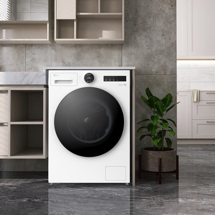 LG - Lavatrice AI DD F4X9009TWCE 9 Kg Classe A-Ivory White